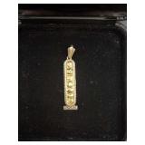 Sterling Silver and Gold Vintage Oro Maya Pendant