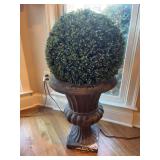 Artificial Boxwood Topiary Ball in Urn Planter