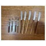 Japanese Stainless Steel Butter Knives and Cocktail Forks