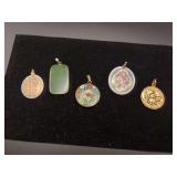 Various Pretty Gold Pendants