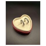 Silver Filigree Hoop Earrings