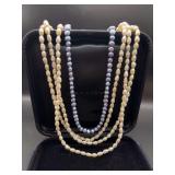 Lovely Lariat Faux Pearl Necklaces