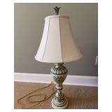 Hand Painted Table Lamp w/ Palm Tree Motif