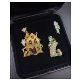 Seasonal Gold Brooches