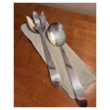 MCM Three Crowns Silversmith Silverplated Vegetable Serving Utensils