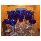 Not Your Basic Blue Glass Stemware!
