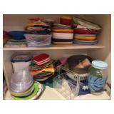 Assortment of Seasonal Plates, Utensils and Cups