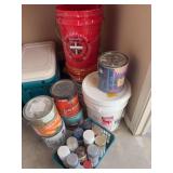 Lots of Paint and Buckets