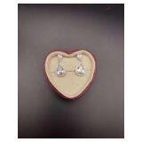 Great Statement and Rhinestone Tear Drop Earrings