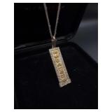Vintage Gold and Sterling Silver Oro Maya Necklace