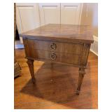 Terrific Heritage One Drawer Walnut Side Table