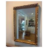 Ornate Golden Tone Mirror