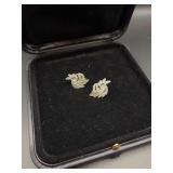 Polcini Rhinestone Clip-On Earrings