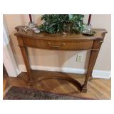 Lane Half Moon Hall Table with Decor