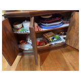 Various Entertaining Dishes, Platters, Napkins and Seasonal