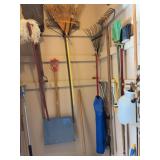 Rakes, Shovels and Gardening supplies