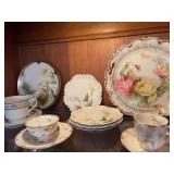 9 Rare Elegant Plates, Cups and Saucers from Germany, France and China!