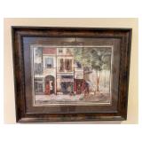 "Cafe de Paris" by the French artist Fabrice de Villeneuve Art