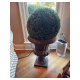 Artificial Boxwood Topiary Ball in Urn Planter