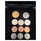 Canadian 10 Cent, 25 Cent, 5 Cent, and 1 Cent Coins 1947-1998