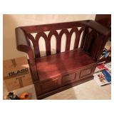 Pretty Pier 1 Imports Storage High Back Bench