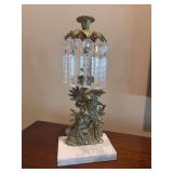 Great RARE Vintage Crystal Girandole Candelabra