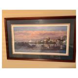 Framed Memphis TN Panoramic Skyline Print
