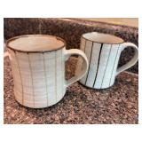 Pair of Unique Chinese Porcelain Mugs