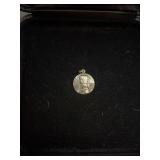 Sterling Silver Medal of Saint Joan of Arc Pendant at 4.58g