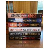 Collection of James Patterson “Alex Cross” character hardback books with dust jackets….all are first edition….none  are signed