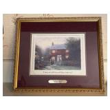 Authentic Thomas Kinkade “Pye Corner Cottage - Collectors’ Society ￼accent print honoring one of Kinkade’s previously published full size limited edition lithographs……14-1/2 x 12-1/2 with 