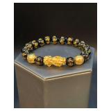 Feng Shui Black Obsidian Wealth Bracelet from the Buddha Power Store