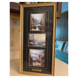 Authentic Thomas Kinkade “A City By The Bay” accent print featuring images of previously published full size lithographs….with COA….10-1/2 x 21