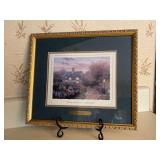Authentic Thomas Kinkade “Open Gate Sussex Collectors’ Society” oil on canvas print with COA…..14-1/4 x 12-1/2
