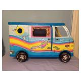 Vintage Barbie Beach Bus with Barbie…..needs cleaning from being stored in attic