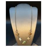 Vintage natural gemstone necklace