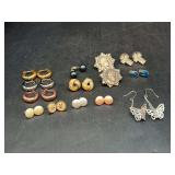 Nice grouping of vintage post-back and wire earrings