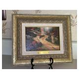 Authentic Thomas Kinkade “Spring Gate” accent print honoring one of Kinkade’s previously published full size limited edition lithographs……12 x 10 with COA