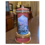 Thomas Kinkade “Beacon of Hope” porcelain music box with trinket drawer at bottom…..1st issue in the Thomas Kinkade’s Seaside Reflections Heirloom Porcelain Music Box Collection…..#C1259