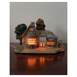 Thomas Kinkade Lamplight Hawthorne Village Collection “Falbrooke Florist” lighted cottage…..8-1/2 x 6” tall…..working condition