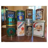 Great grouping of collectible tins