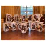 Collection of (12) Norman Rockwell Collector Mugs
