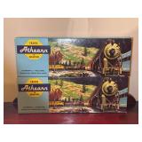 (2) HO Gauge ATHEARN Trains in miniature scale kits in original box…..both are 1862 NYC Standard Pullman Kits