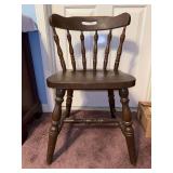 Vintage Hardwood Barrel Back Side Chair…..17 x 14-1/2 x 29-1/4 tall overall