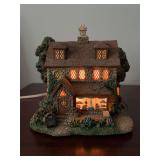 Thomas Kinkade Lamplight Hawthorne Village Collection “Wiltshire Pastry Shop” lighted cottage…..7 x 5-1/2” tall…..working condition