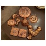 Wide variety of all shapes, sizes and designs of copper molds