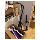 Mix and match of various size guitar stands….(3) are NEW in packaging