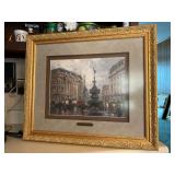 Authentic Thomas Kinkade “Piccadilly Circus, London” limited edition oil on canvas print (1256/3394) with COA and an image of original purchase receipt…..27 x 23