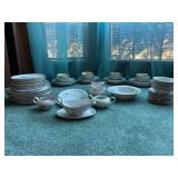 44 pieces of Eschenbach Bavaria-Germany China….service for 8 and there is chipping….also includes accessory pieces