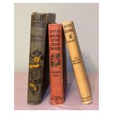 Grouping of (3) vintage hardback books (see pics)…..all are in very used condition
